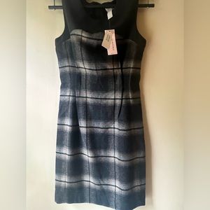 Banana Republic Wool Plaid Dress NWT